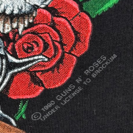 GUNS N' ROSES 1990 SKULL HEART EURO FITS XL 0291