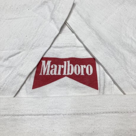 Marlboro WILD HORSE WOODBLOCK PRINT POCKET TEE WHITE FITS XL 9973