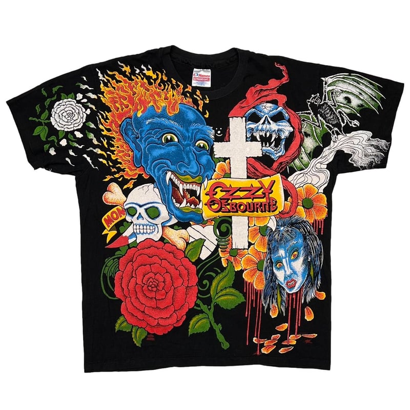 OZZY OSBOURNE TATTOO OVP HANES LARGE 3476 | gre