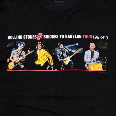 ROLLING STONES BRIDGES TO BABYLON EUROPEAN TOUR 1988/99 BLUE THUNDER MEDIUM FITS XL 4431