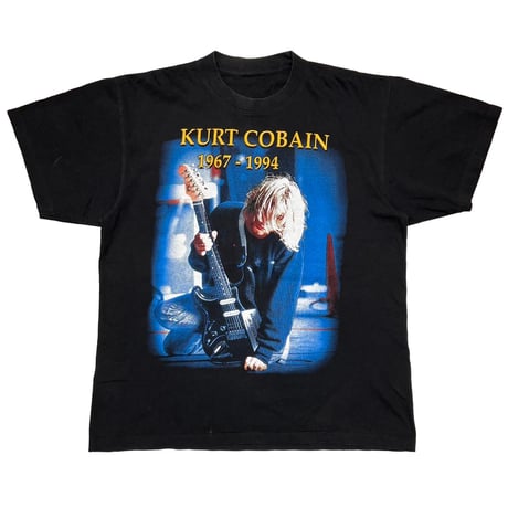 NIRVANA KURT COBAIN GUITAR BACK BLUE IN UTERO FITS XL 1867