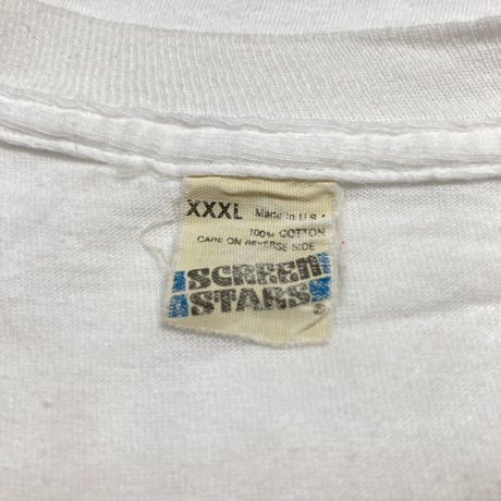 Keith Richards TOUR 1988 PORTRAIT TEE WHITE SCREEN STARS XXXL 9039