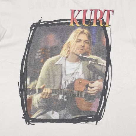 NIRVANA 1995 KURT COBAIN MEMORIAL PORTRAIT THE SUN IS GONE WHITE GIANT LARGE 1195