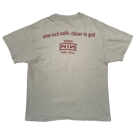 NINE INCH NAILS 1994 HALO TEE SAGE GREEN HANES LARGE 9621