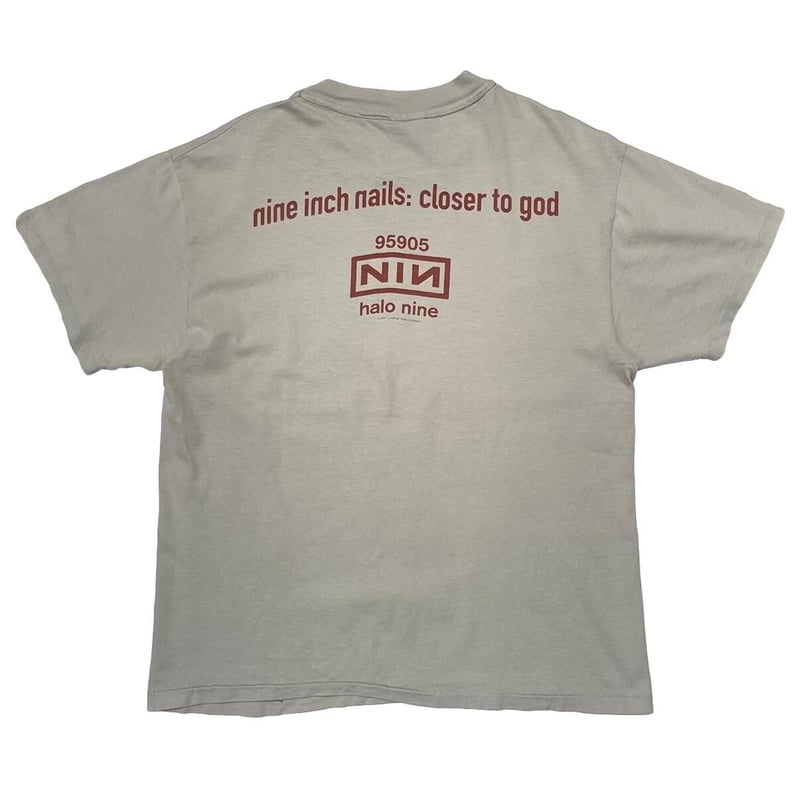 NINE INCH NAILS 1994 HALO TEE SAGE GREEN HANES