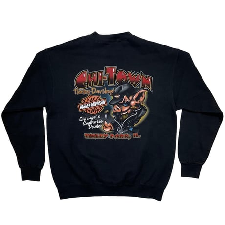HARLEY DAVIDSON CHI-TOWN DEALER CREWNECK SWEATSHIRT MEDIUM 4087