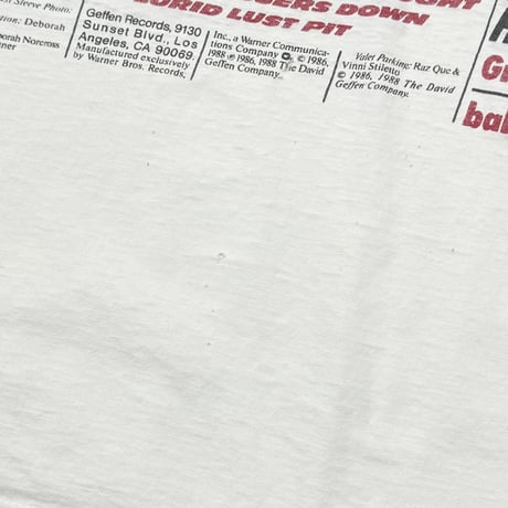 GUNS N' ROSES NEWS PAPER GN'R LIES WHITE FITS LARGE 4050