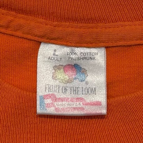 LIVE HARD RIDE HARD THUNDER&LIGHTNING ORANGE FRUIT OF THE LOOM LARGE 3388