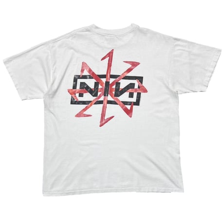 NINE INCH NAILS 1995 TOUR WHITE ALL SPORT XL 6832