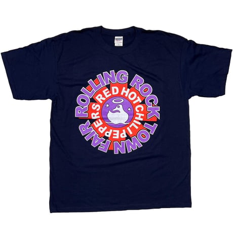 RED HOT CHILI PEPPERS ROLLING ROCK TOWN FAIR NAVY GILDAN XL 4973