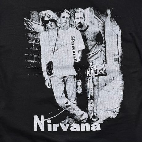 NIRVANA EURO BOOTLEG KURT COBAIN GUITAR BACK MEMBER SWEAT HOODIE FITS L-XL 3827