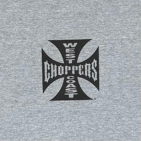 WEST COAST CHOPPERS IRON CROSS LS ASH GREY XL 8572