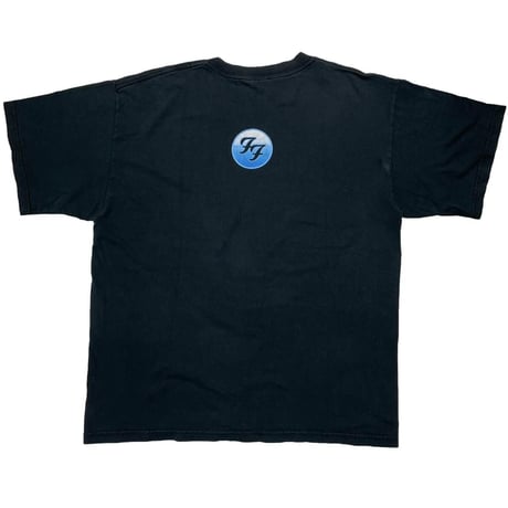FOO FIGHTERS 3 LINE LOGO WHITE/L.BLUE/BLUE GILDAN LARGE 8081