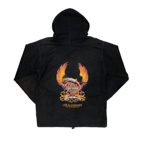 HARLEY DAVIDSON LOS ALGODONES MEXICO ZIP HOODIE 40 FITS LARGE 4088
