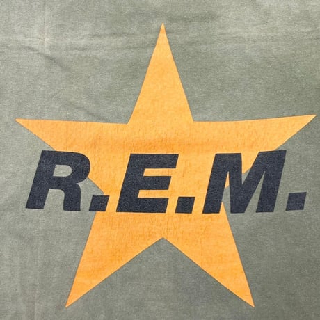 R.E.M. 1995 STAR SAGE GREEN FRUIT OF THE LOOM XL 4870