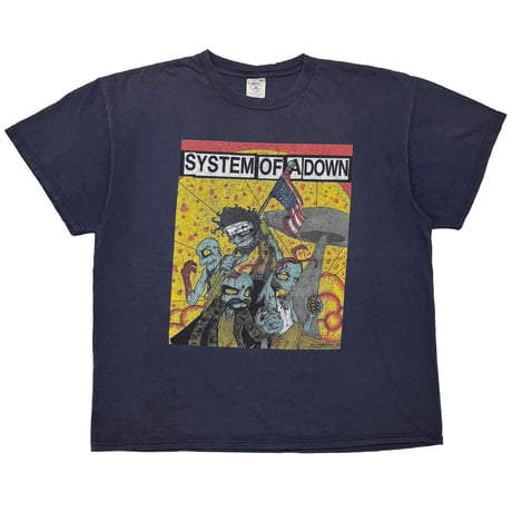 SYSTEM OF A DOWN CARTOON POSTER DESIGN NAVY DELTA XL 4481