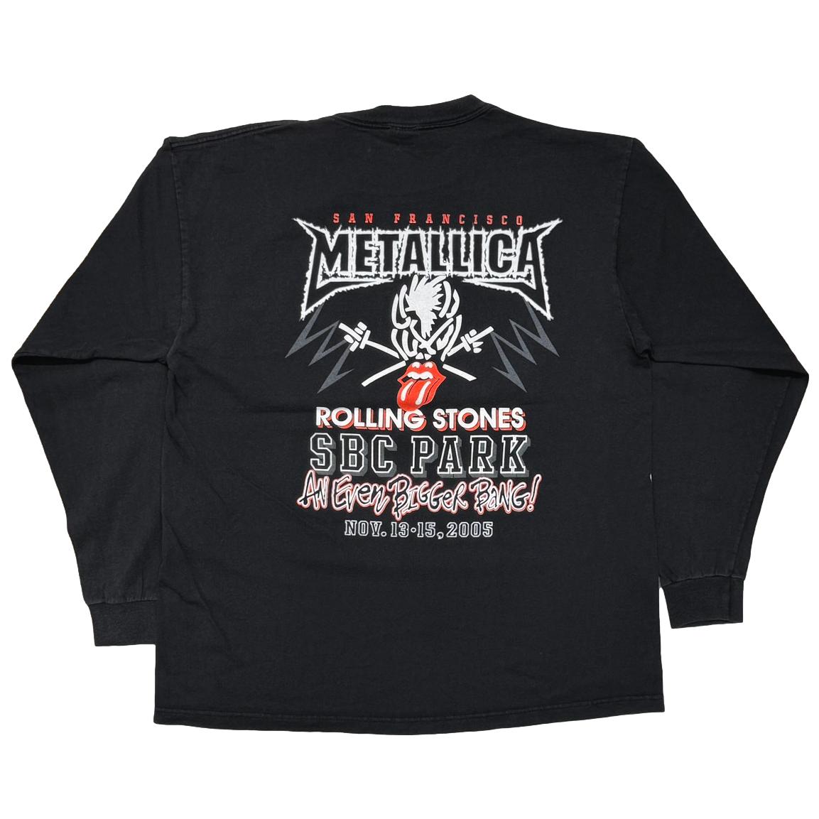 ローリングストーンズ XL 2005 メタリカ ビガーバン ロンT THE ROLLING STONES × METALLICA A BIGGER BANG TO
