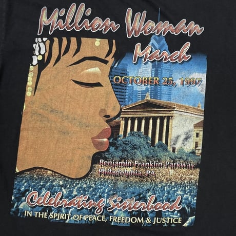 MILLION WOMAN MARCH 1997 POWER OF SISTERHOOD RAP DESIGN FITS XL 1669