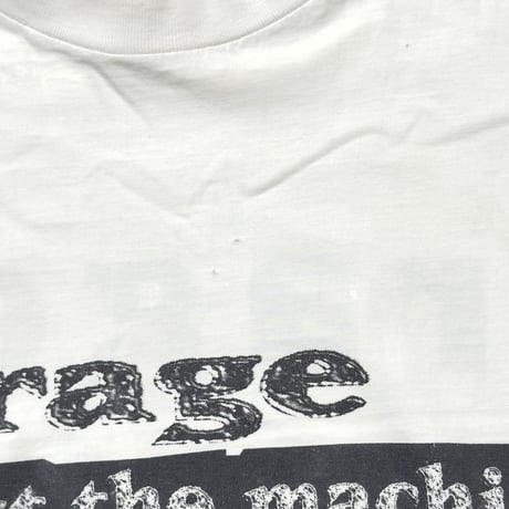 RAGE AGAINST THE MACHINE WE HAVE DETERMINED WHITE BRIGHT GREEN EURO XL 6734