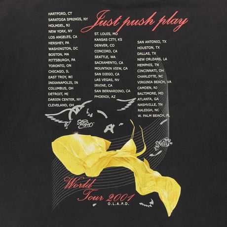 AEROSMITH SORAYAMA JUST PUSH PLAY WORLD TOUR 2001 ALSTYLE XXL 9511