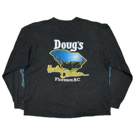 HARLEY DAVIDSON TURQUOISE BLUE EMBLEM Doug's FLAME LS XL 1888