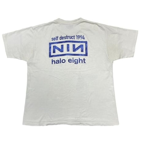 NINE INCH NAILS 1994 THE DOWNWARD SPIRAL SELF DESTRUCT WHITE ALL SPORT XL 0935