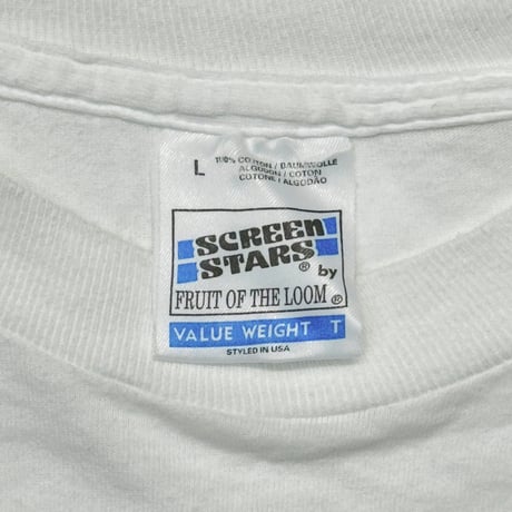oasis MONOCHROME BOX LOGO WHITE SCREEN STARS LARGE 0764