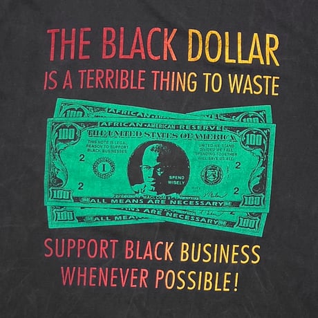 MALCOLM X THE BLACK DOLLAR FITS XL 5729