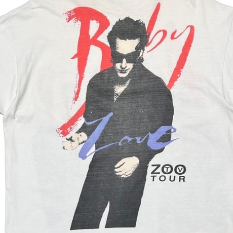 U2 ZOO TOUR WHITE HANES XL 1392