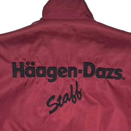 HAAGEN-DAZS STAFF JACKET WINE RED FITS L-XL 6349