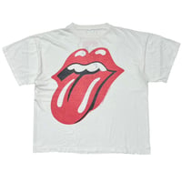 THE ROLLING STONES URBAN JUNGLE EUROPE 1990 LIP & TONGUE WHITE EURO FITS XL 8215