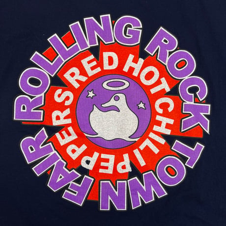 RED HOT CHILI PEPPERS ROLLING ROCK TOWN FAIR NAVY GILDAN XL 0026