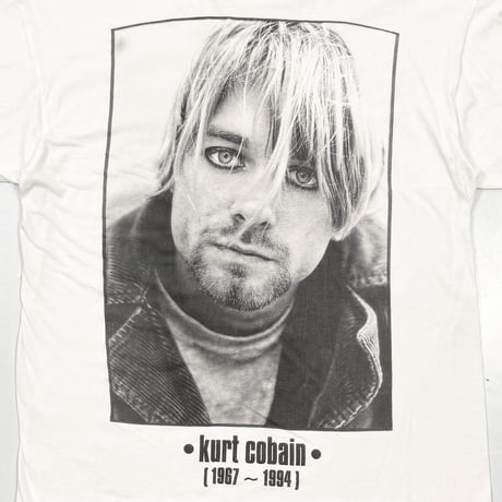 NIRVANA KURT COBAIN MEMORIAL WHITE EURO XL 1309
