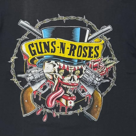 GUNS N’ ROSES 1990 SKULL HAT GUN BROCKUM LARGE 7780