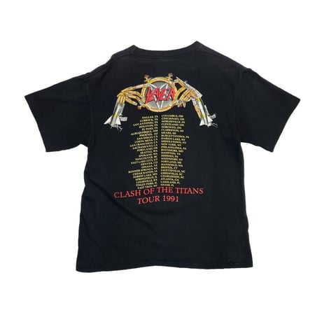 SLAYER CLASH OF THE TITANS TOUR 1991 BROCKUM LARGE 1209