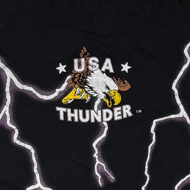 USA THUNDER SKULL & SNAKE FOREVER FREE BLACK LA