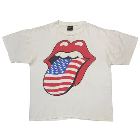 THE ROLLING STONES AMERICAN FLAG TONGUE VOODOO LOUNGE 94/95 WHITE BROCKUM XL 4505