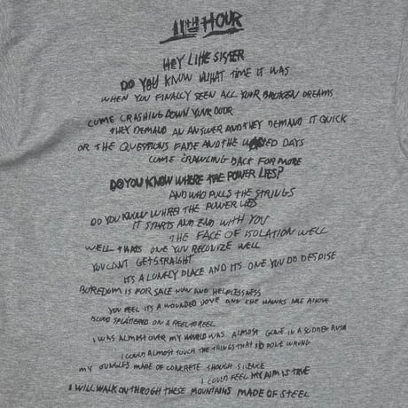 RANCID 1995 THE 11th HOUR LS GREY anvil XL 8237