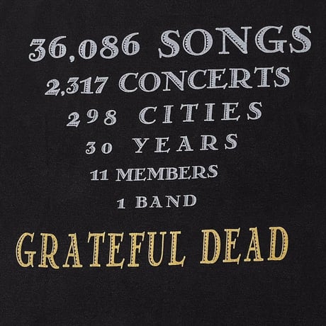 GRATEFUL DEAD 1996 DOUBLE SIDE TULTEX LARGE 0619