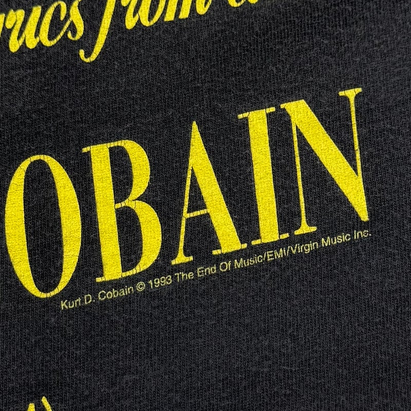 NIRVANA KURT COBAIN THE SUN IS GONE GIANT XL 17