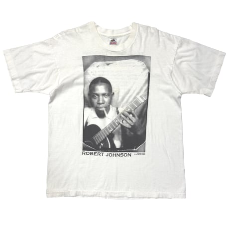 Robert Johnson MEMORIAL BLUES FESTIVAL 1992 PORTRAIT WHITE FRUIT OF THE LOOM XL 9852