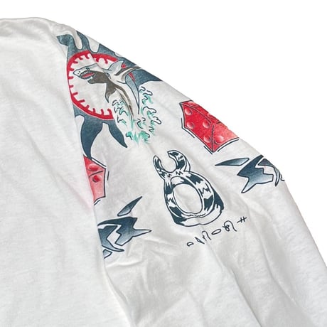 DENNIS RODMAN TATTOO LS WHITE XL 9583