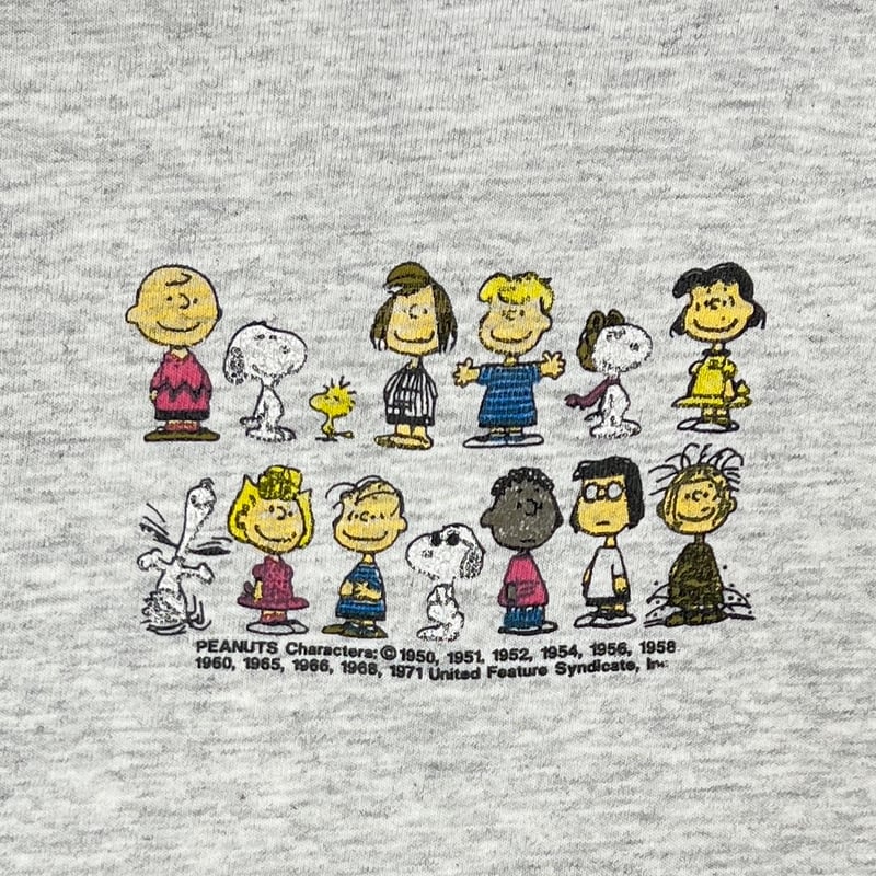 PEANUTS ORIGINAL GRUNGE ASH GREY FITS LARGE 372