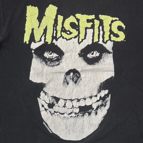 MISFITS 1997 SKULL glow in the dark GREEN TEXT WILD OATS XL 1093