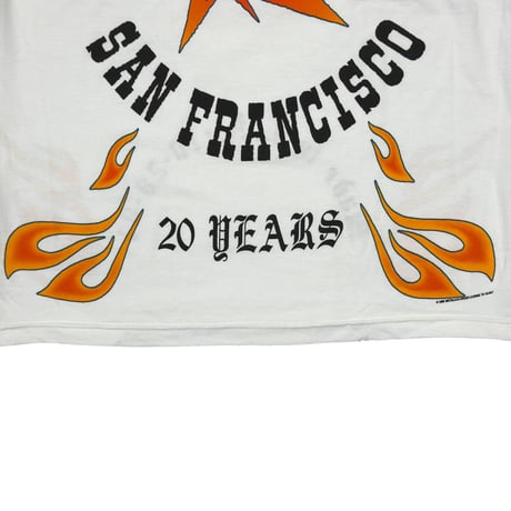 METALLICA 2001 20 YEARS FLAME LS WHITE ALSTYLE LARGE 3361
