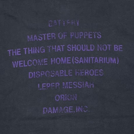METALLICA MASTER OF PUPETTS FITS XL 9475