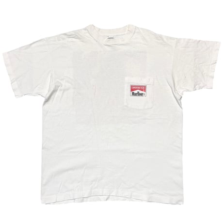 Marlboro ADVENTURE TEAM MOTORCYCLE POCKET TEE WHITE ONE SIZE FITS XL 6635