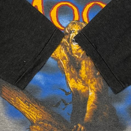 OZZY OSBOURNE US TOUR 84 RAGLAN BLACK GREY LARGE 2473