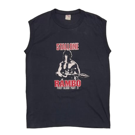 RAMBO FIRST BLOOD PART 2 STALLONE STANDING SLEEVELESS TENNESSEE RIVER XL 4812