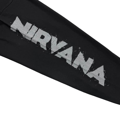 NIRVANA KURT COBAIN  MEMORIAL FACE LIKE SUICIDE BOOTLEG LS  BLACK LARGE 8311